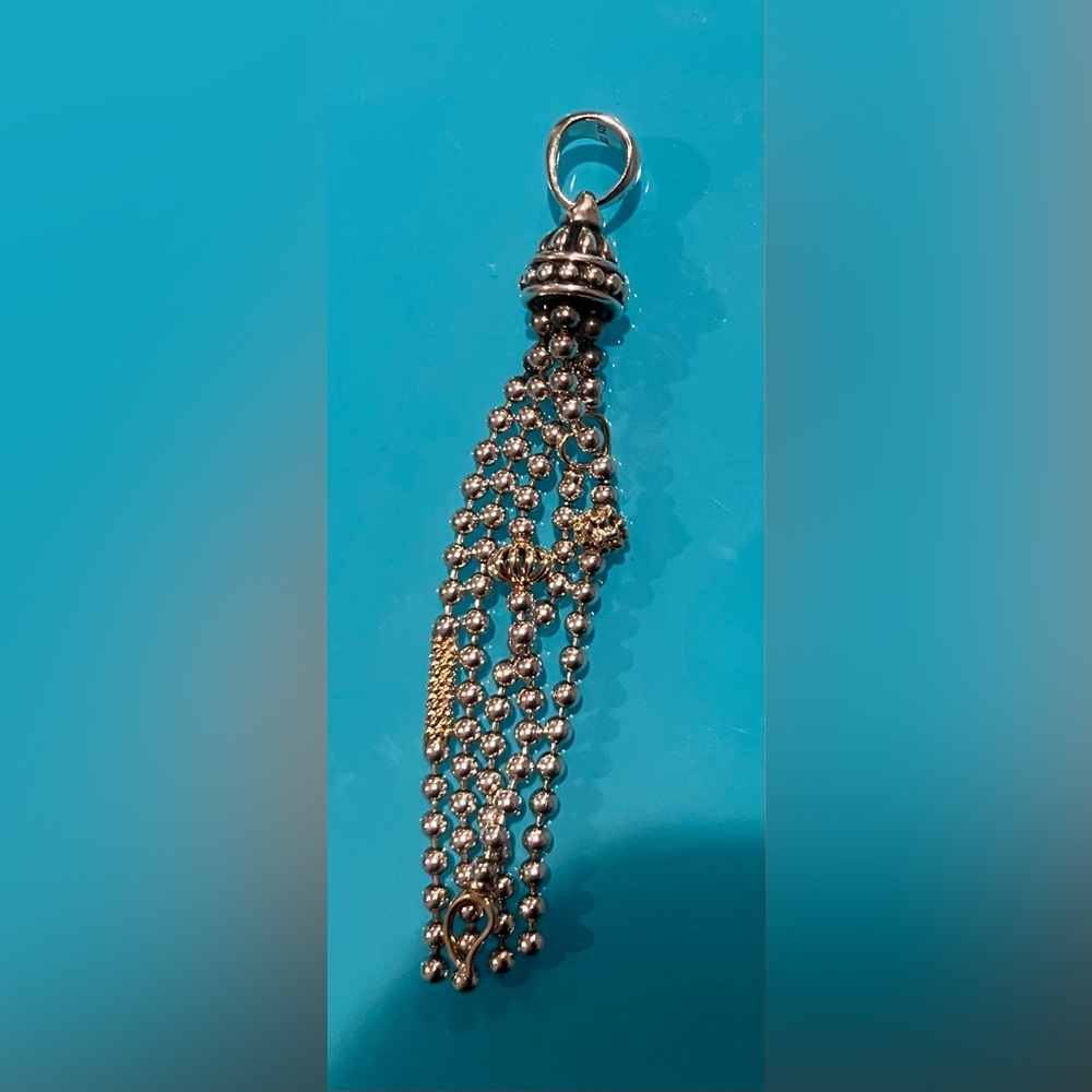 LAGOS Sterling Silver and Gold Tassel Pendant